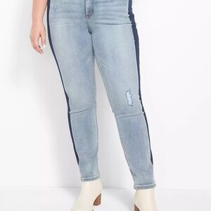 👖 Signature Fit Body Icon Straight Jeans – Two-Tone 👖